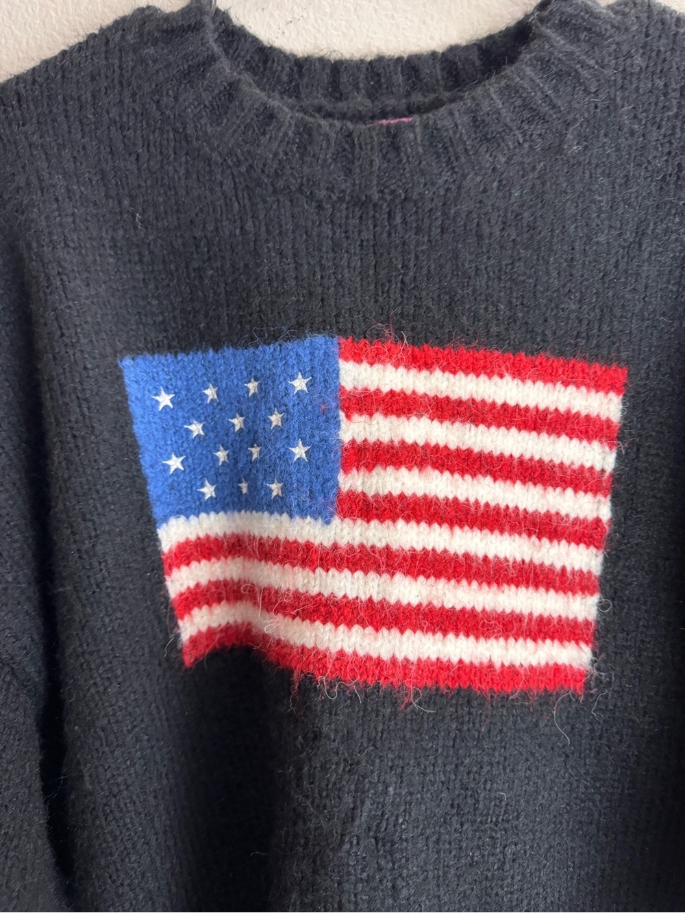 Edikted American Sweater Vintage Style Oversized Size Large Unisex - Picture 3 of 12